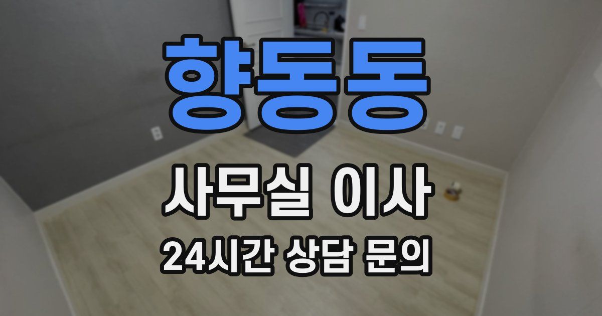 향동동 사무실 이사
