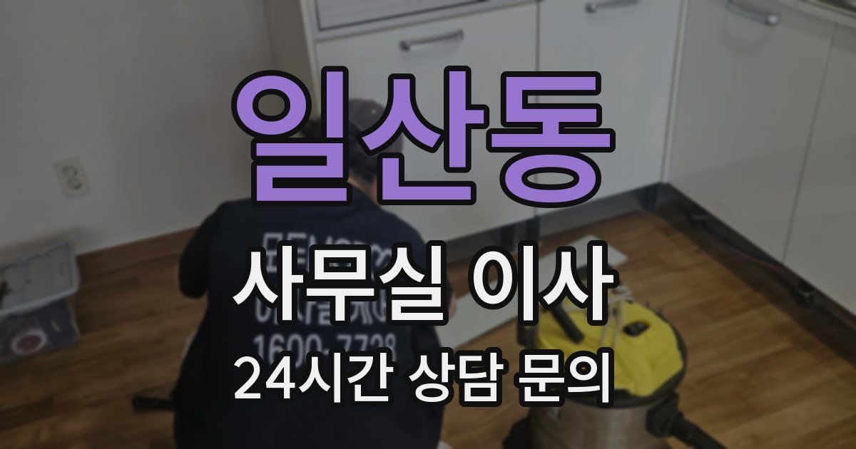 일산동 사무실 이사
