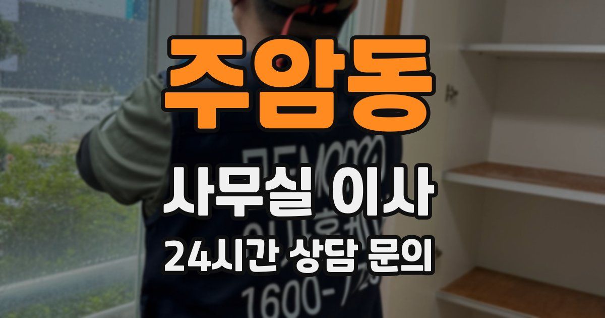 주암동 사무실 이사
