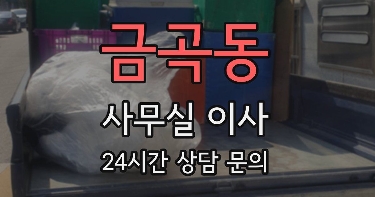 금곡동 사무실 이사