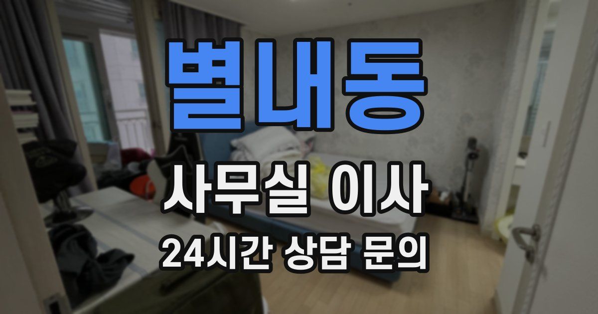 별내동 사무실 이사