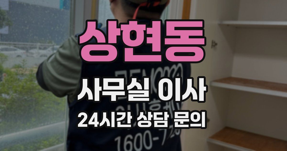 상현동 사무실 이사