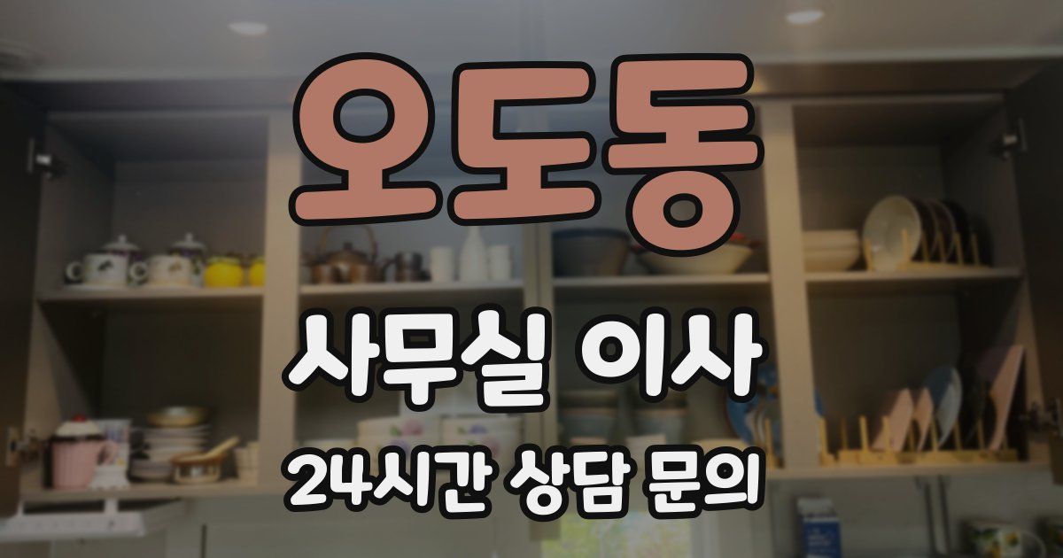 오도동 사무실 이사