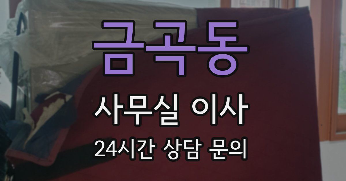 금곡동 사무실 이사