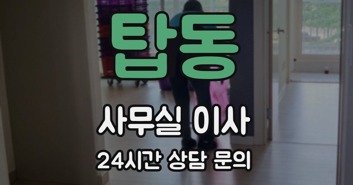 탑동 사무실 이사