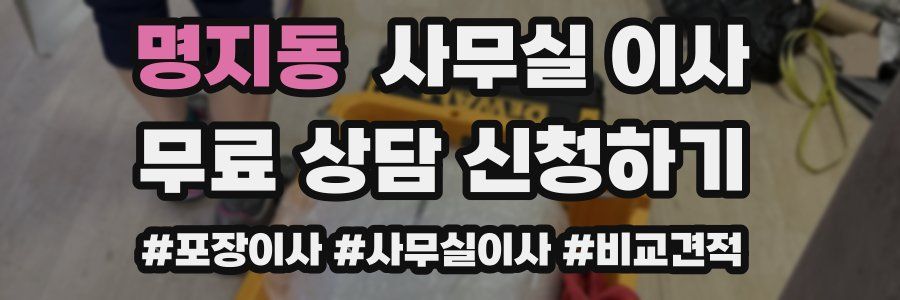 명지동 사무실 이사