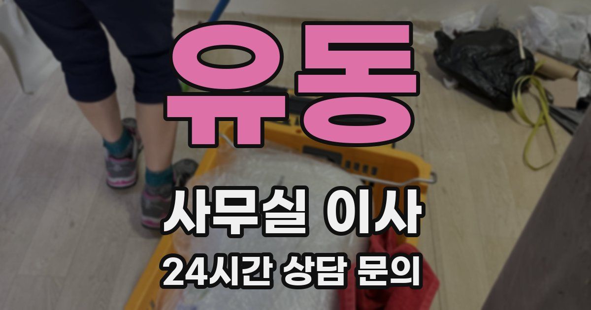 유동 사무실 이사