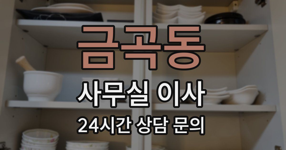 금곡동 사무실 이사