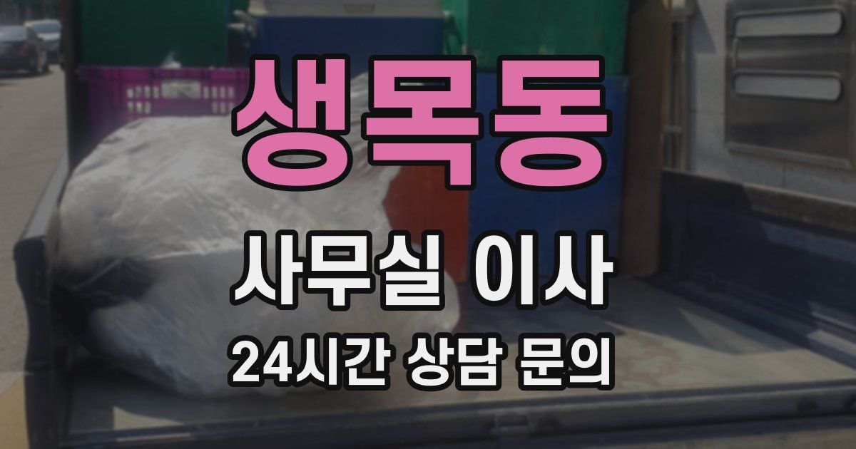 생목동 사무실 이사