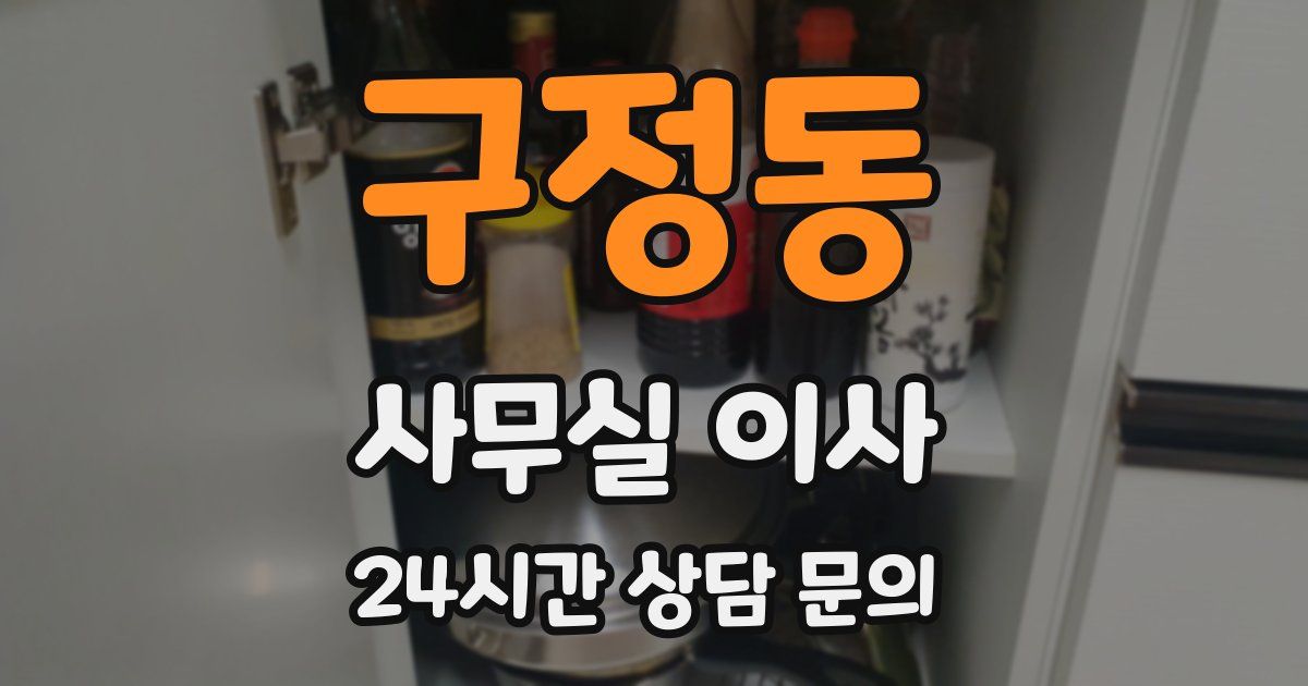 구정동 사무실 이사