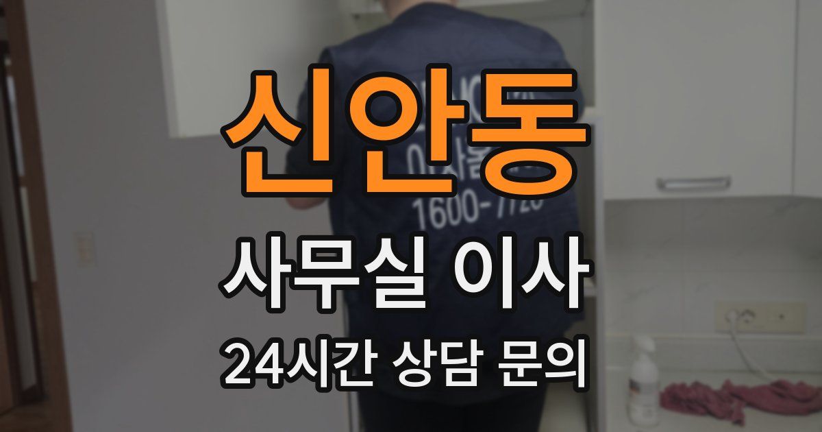 신안동 사무실 이사