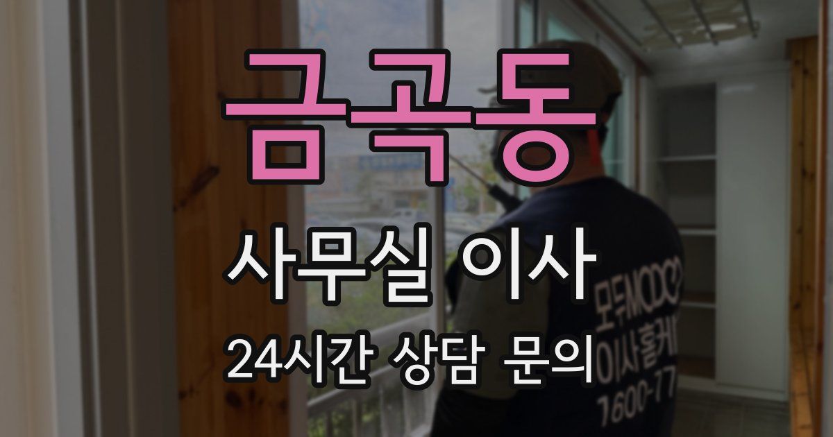 금곡동 사무실 이사