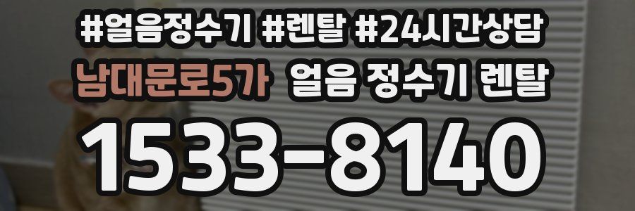 남대문로5가 얼음 정수기 렌탈