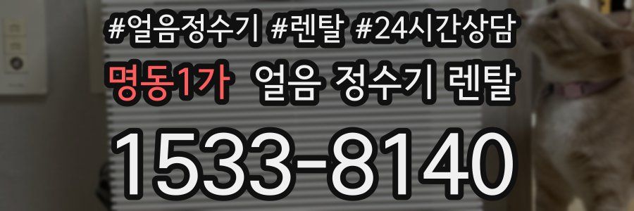 명동1가 얼음 정수기 렌탈