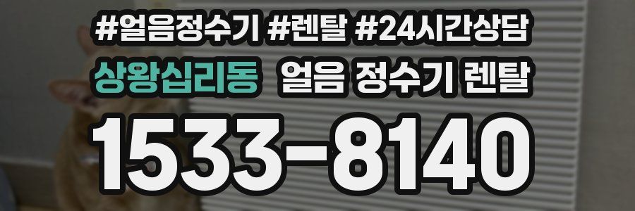 상왕십리동 얼음 정수기 렌탈