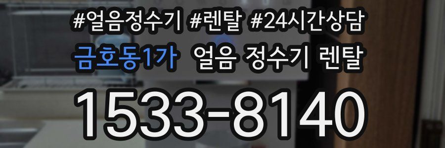 금호동1가 얼음 정수기 렌탈