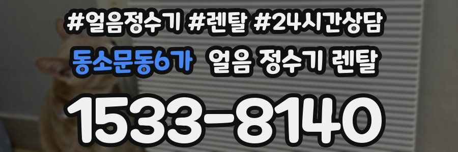 동소문동6가 얼음 정수기 렌탈