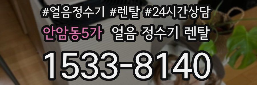 안암동5가 얼음 정수기 렌탈