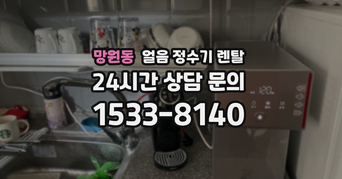 망원동 얼음 정수기 렌탈