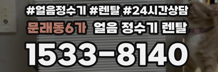 문래동6가 얼음 정수기 렌탈