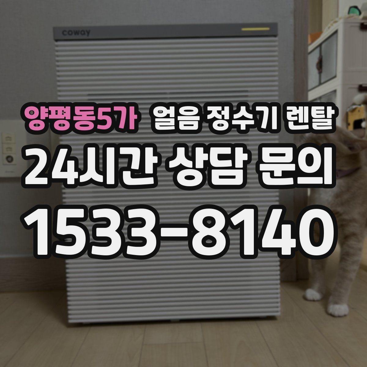 양평동5가 얼음 정수기 렌탈 상판 공간이 부족할 때 빌트인 고려 포인트