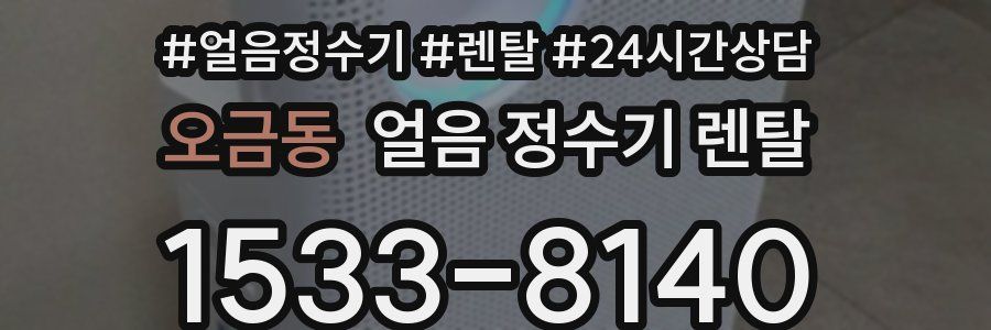 오금동 얼음 정수기 렌탈