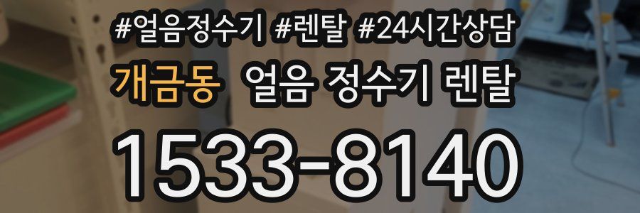 개금동 얼음 정수기 렌탈