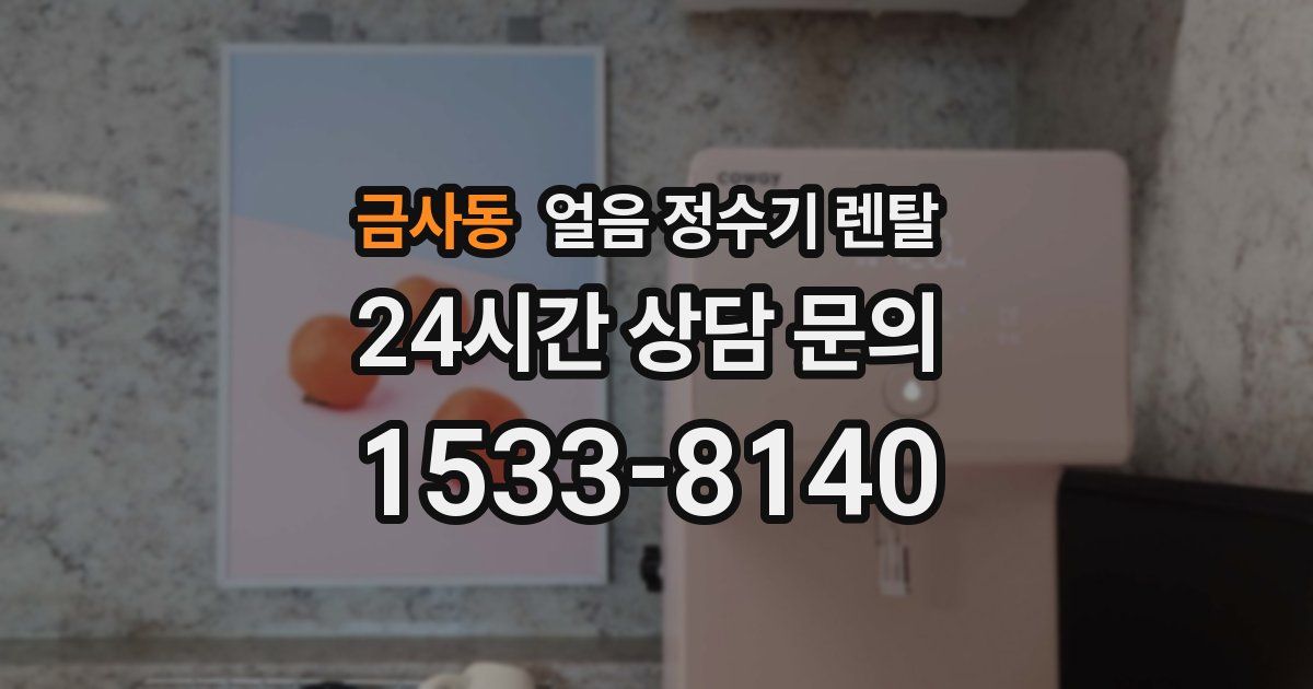 금사동 얼음 정수기 렌탈