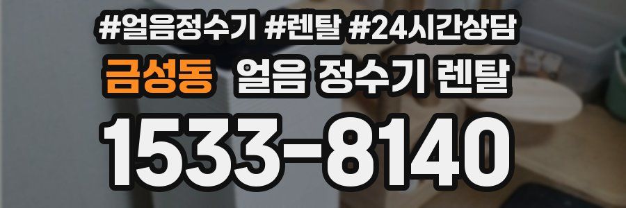 금성동 얼음 정수기 렌탈