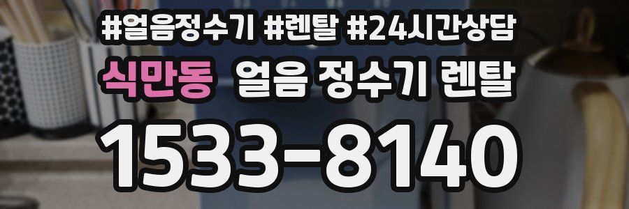 식만동 얼음 정수기 렌탈