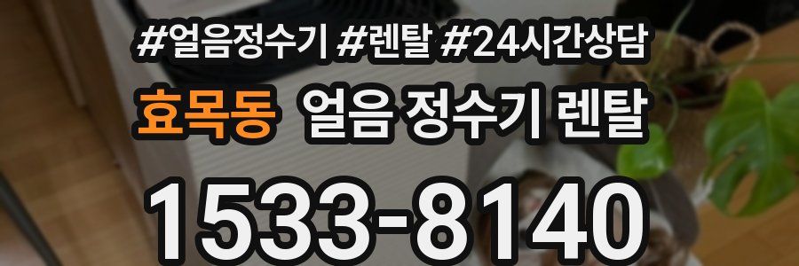 효목동 얼음 정수기 렌탈