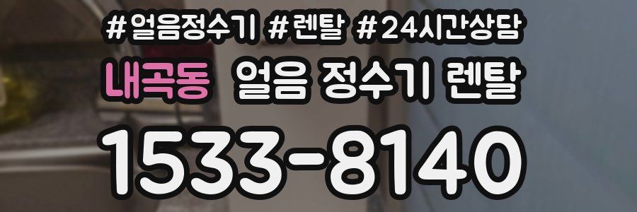 내곡동 얼음 정수기 렌탈