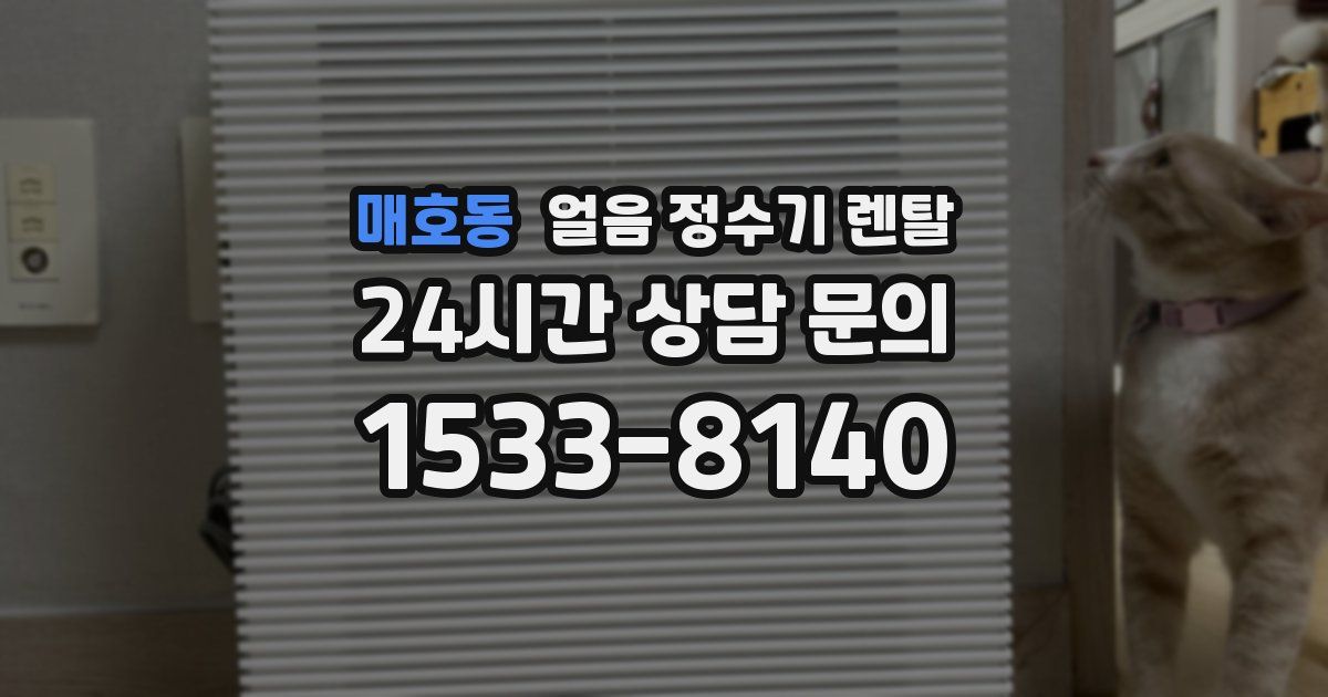 매호동 얼음 정수기 렌탈