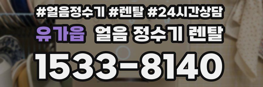 유가읍 얼음 정수기 렌탈