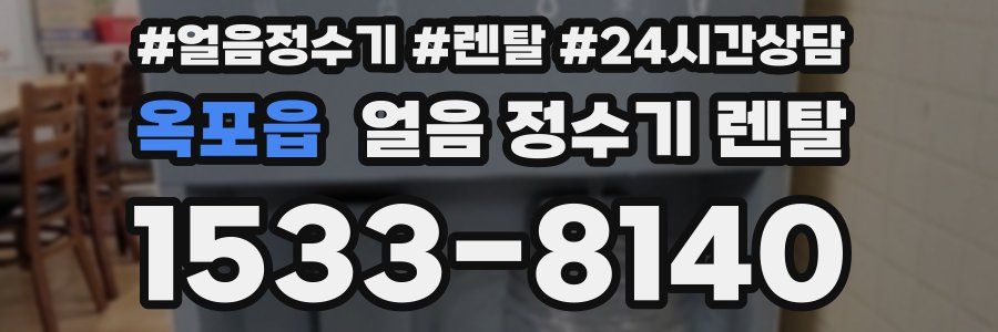 옥포읍 얼음 정수기 렌탈