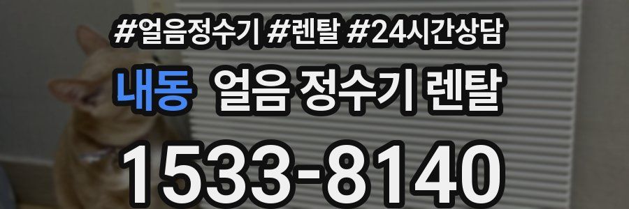 내동 얼음 정수기 렌탈