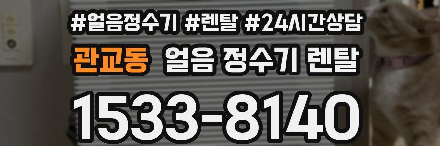 관교동 얼음 정수기 렌탈