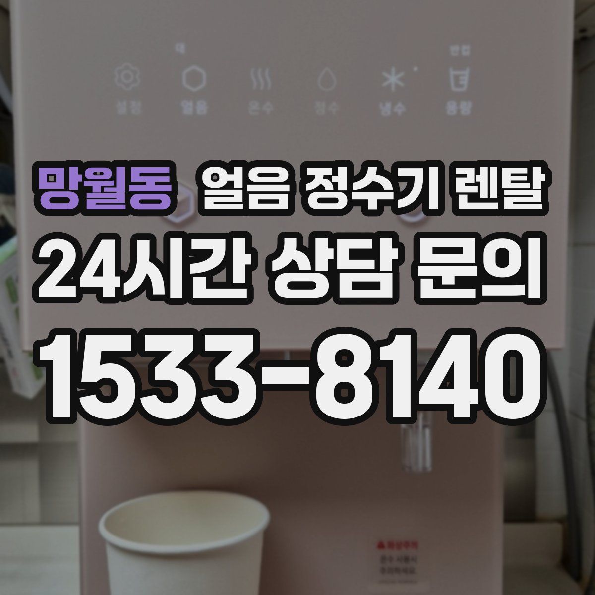 망월동 얼음 정수기 렌탈