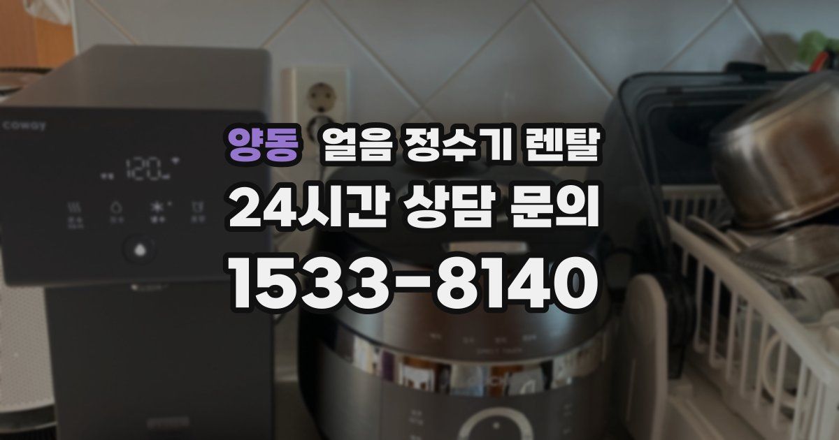 양동 얼음 정수기 렌탈