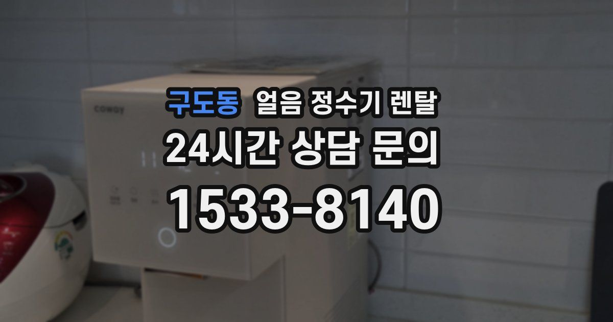구도동 얼음 정수기 렌탈