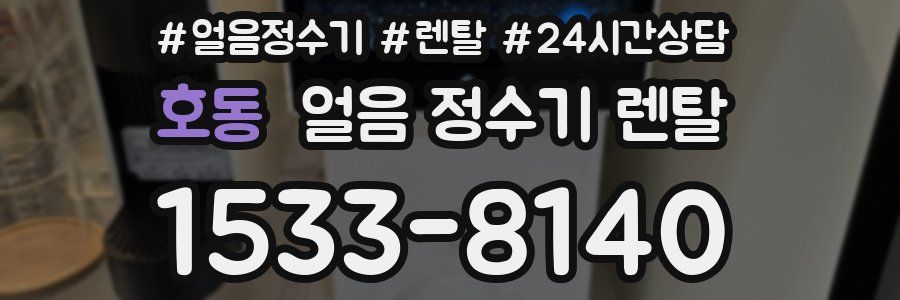 호동 얼음 정수기 렌탈