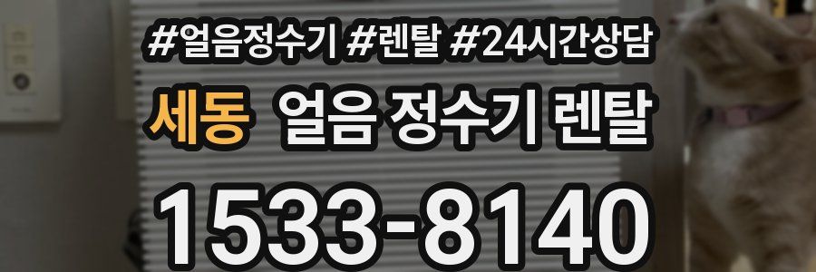 세동 얼음 정수기 렌탈