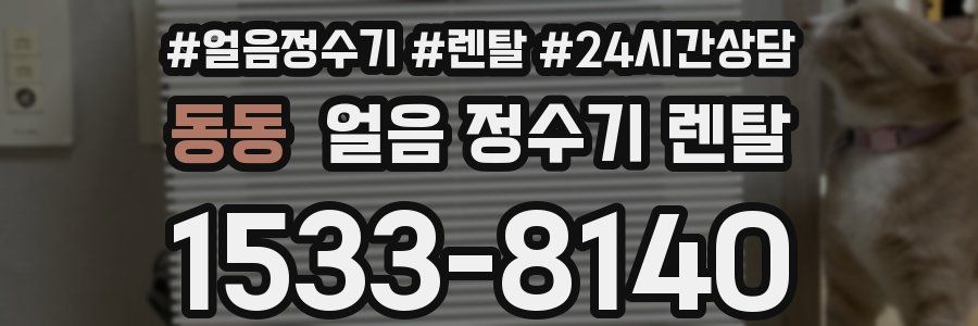 동동 얼음 정수기 렌탈