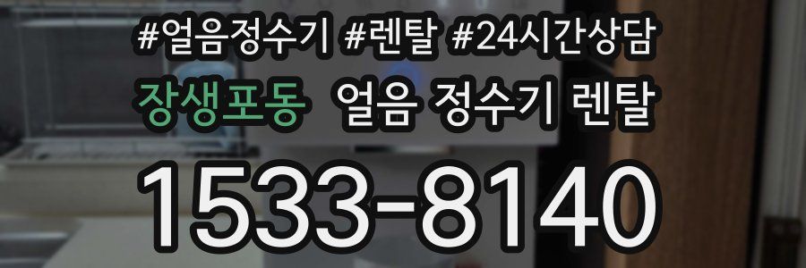 장생포동 얼음 정수기 렌탈