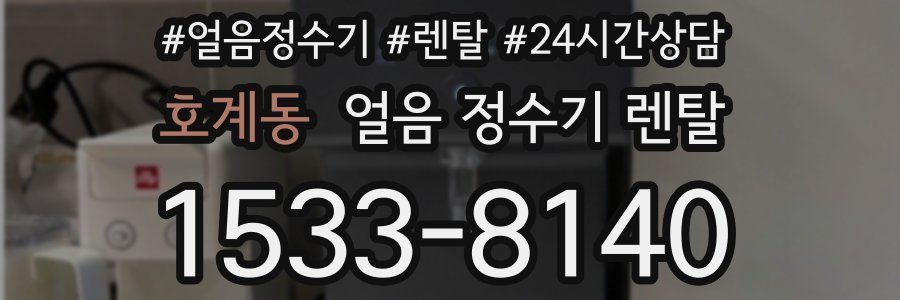 호계동 얼음 정수기 렌탈