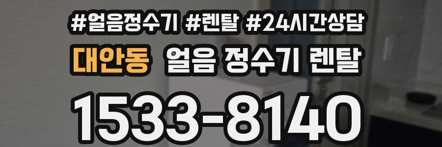 대안동 얼음 정수기 렌탈