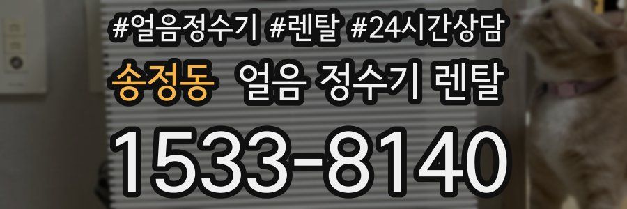 송정동 얼음 정수기 렌탈