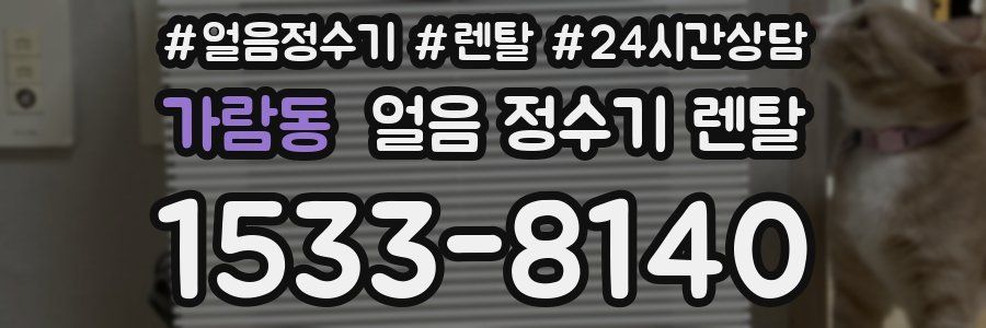 가람동 얼음 정수기 렌탈