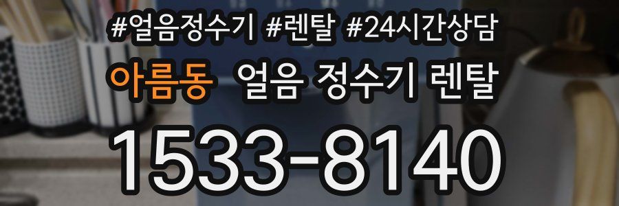아름동 얼음 정수기 렌탈