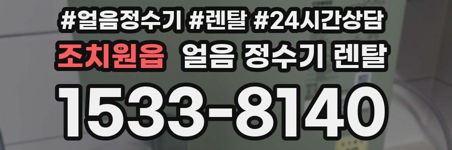 조치원읍 얼음 정수기 렌탈